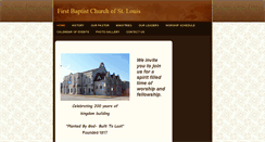 Desktop Screenshot of firstbaptistchurchstlouis.org
